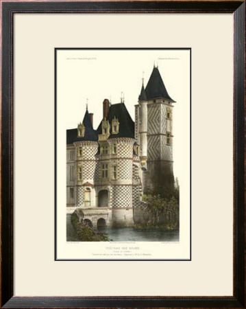 French Chateaux In Blue Ii by Victor Petit Pricing Limited Edition Print image