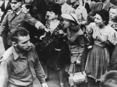 British Prisoners Of War Marched Past French Civilians In Paris During World War Ii by Robert Hunt Pricing Limited Edition Print image