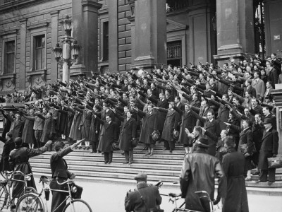 Demonstration By National Socialist Students At Vienna University by Robert Hunt Pricing Limited Edition Print image