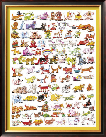 Hundredandtwodogsandacat by Gerold Como Pricing Limited Edition Print image