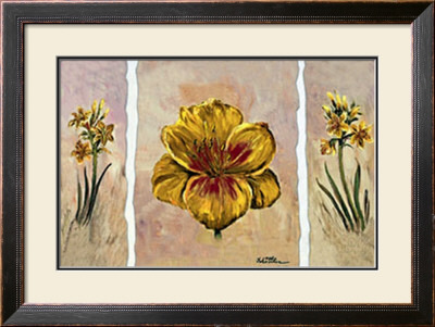 Yellow Composition In Three by Katharina Schottler Pricing Limited Edition Print image