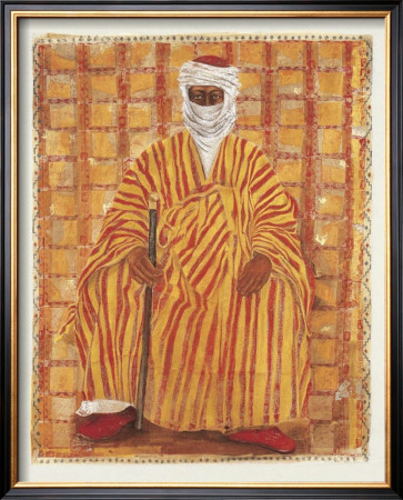 Man In A Striped Robe by Tisne Pricing Limited Edition Print image