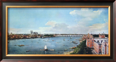 View Of London With The Thames by Canaletto Pricing Limited Edition Print image