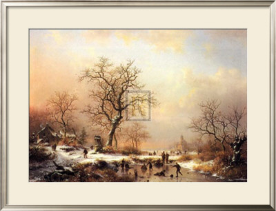 Sunday Skaters by Frederik Marianus Kruseman Pricing Limited Edition Print image