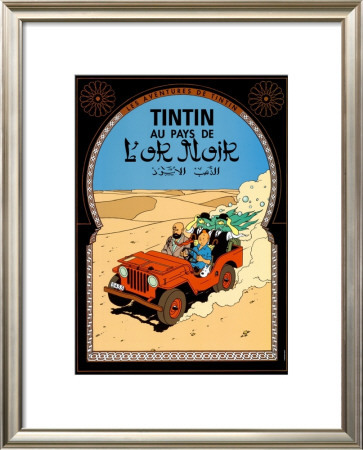 Tintin Au Pays De L'or Noir, C.1950 by Hergé (Georges Rémi) Pricing Limited Edition Print image