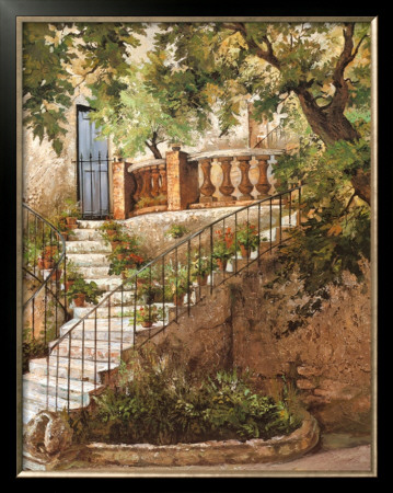 Courtyard In Provence by J. Duvall Pricing Limited Edition Print image