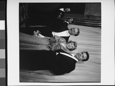 James Cagney, June Allyson And Dick Powell At The 22Nd Academy Awards Presentation by Ed Clark Pricing Limited Edition Print image