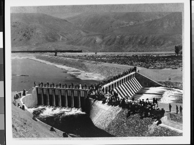 Working Gates At Diversion Dam At Head Of Main Truckee Canal On Truckee River by W.J. Lubken Pricing Limited Edition Print image
