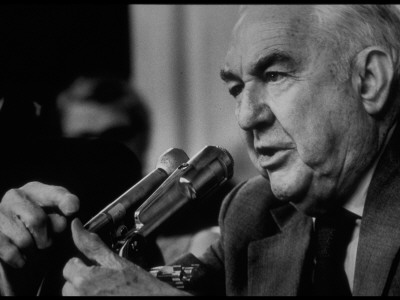Chairman Senator Sam Ervin Questions Witness During Senate Watergate Hearings by Gjon Mili Pricing Limited Edition Print image
