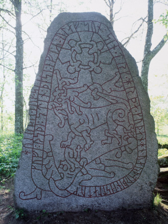 Olsbrostenen Rune Stone, Sweden by Berndt-Joel Gunnarsson Pricing Limited Edition Print image