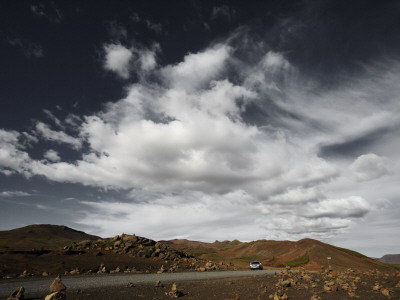 A Car Driving In Reykjanes, Iceland by Atli Mar Hafsteinsson Pricing Limited Edition Print image