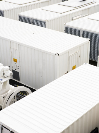 White Containers In A Power Plant by Gunnar Svanberg Skulasson Pricing Limited Edition Print image