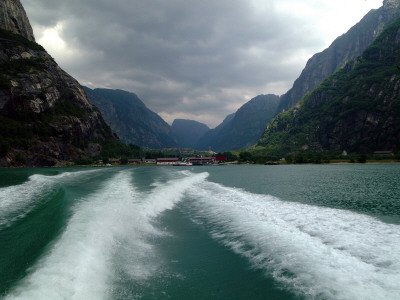 Lysefjord In Norway by Inger Helene Boasson Pricing Limited Edition Print image