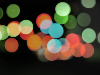 Blurred, Colourful Lights by Konny Domnauer Pricing Limited Edition Print image