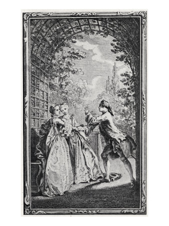 Jean-Jacques Rousseau, La Nouvelle Héloïse - Illustration From 1761 Edition by George Cruikshank Pricing Limited Edition Print image