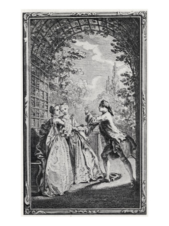 Jean-Jacques Rousseau, La Nouvelle Heloise - Illustration From 1761 Edition by George Cruikshank Pricing Limited Edition Print image