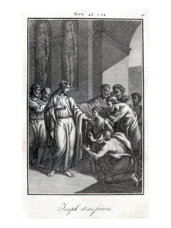 Joseph's Brothers Beg His Forgiveness For Having Sold Him Into Slavery by John Tenniel Pricing Limited Edition Print image