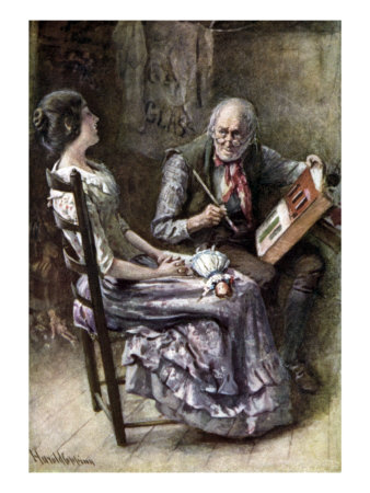 Charles Dickens 'S 'The Cricket On The Hearth' : Portrait Of Caleb Plummer And His Blind Daughter by Gustave Doré Pricing Limited Edition Print image