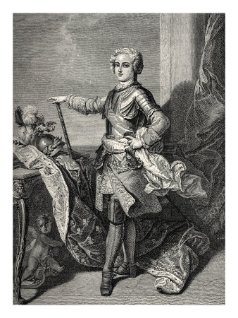 King Louis Xv - Portrait As A Youth After Painting By Vanloo by Thomas Crane Pricing Limited Edition Print image