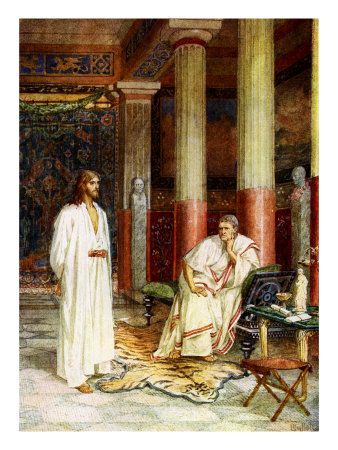 Jesus Stands Before Pilate And Is Questioned by Kate Greenaway Pricing Limited Edition Print image