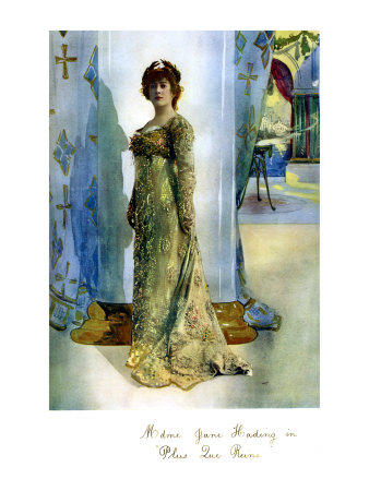 Jane Hading As Empress Josephine (Empress Of France, Wife Of Napoleon) In 'Plus Que Reine' by Walter Crane Pricing Limited Edition Print image