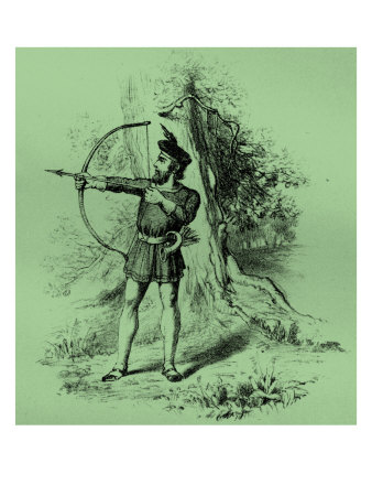 Robin Hood Is An Archetypal Figure In English Folklore, Whose Story Originates From Medieval Times by William Hole Pricing Limited Edition Print image