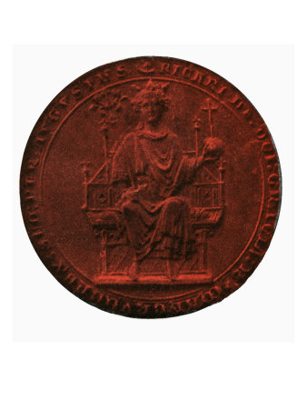 Richard Of Cornwall Stamp Or Seal (5 January 1209 - 2 April 1272) by William Hole Pricing Limited Edition Print image