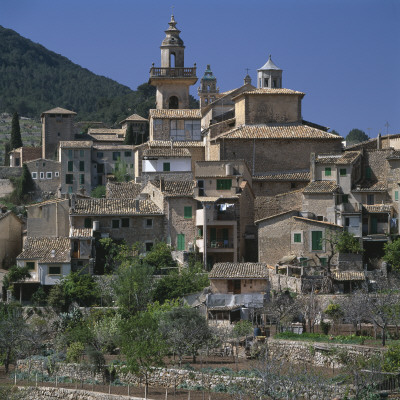 Valldemosa, Mallorca, The Balearic Islands, Hillside Town by Joe Cornish Pricing Limited Edition Print image