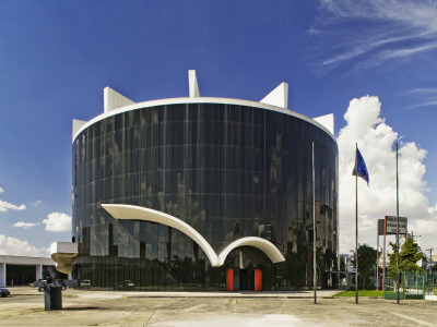 Parlamento Latino Americano, Memorial America Latin, Sao Paulo, 1991, Architect: Oscar Niemeyer by Alan Weintraub Pricing Limited Edition Print image