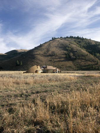 Whiting House, Sun Valley, Idaho, 1992, Exterior In Landscape, Architect: Bart Prince by Alan Weintraub Pricing Limited Edition Print image