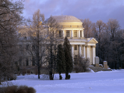 Dawn Light On The Buildings Of Yelagin Palace, Yelagin Island, St Petersburg, Russia by Clive Nichols Pricing Limited Edition Print image