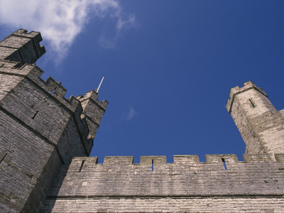 Caernarvon - Caernarfon Castle, North Wales 13Th-14Th Centuries 1283 - 1323 Medieval Fortress by David Churchill Pricing Limited Edition Print image