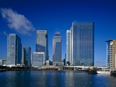 Canary Wharf Skyline, London Docklands by David Churchill Pricing Limited Edition Print image