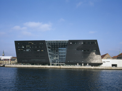 Tthe Black Diamond - Royal Danish National Library, View From The Riverside, Copenhagen by Colin Dixon Pricing Limited Edition Print image