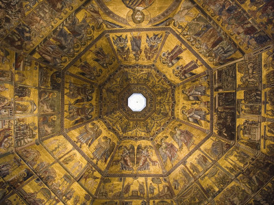 Ceiling Of The Baptistery, At The Duomo, Florence, 15Th Century Architect: Lorenzo Ghiberti by David Clapp Pricing Limited Edition Print image