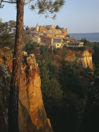 Roussillon Provence France View Of Hilltop Village At Dawn by Joe Cornish Pricing Limited Edition Print image