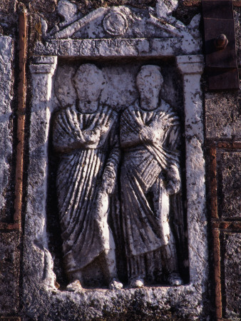 Ayia Triadha Nafplio Marble Figures In Wall Peloponnese by Joe Cornish Pricing Limited Edition Print image