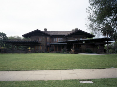 Blacker House, Pasadena, California, 1907, Front Elevation, Architect: Greene And Greene by Mark Fiennes Pricing Limited Edition Print image