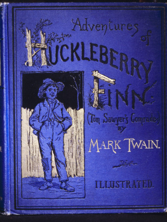 Book Cover, 1St Edition Of Huckleberry Finn, Elmira, New York, Old New World by Lucinda Lambton Pricing Limited Edition Print image