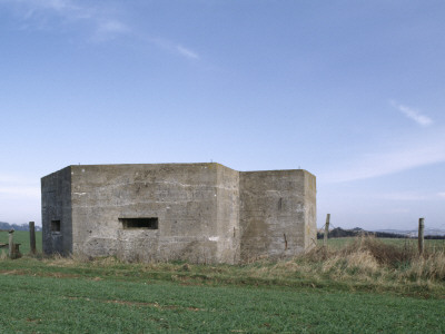 Concrete Pill Box In A Field Near Folkstone, Circa 1940 by Martin Jones Pricing Limited Edition Print image