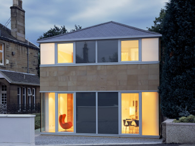 Private House Ddp, Glasgow, Scotland, Front Exterior Dusk, Architect: The Davis Duncan Partnership by Keith Hunter Pricing Limited Edition Print image