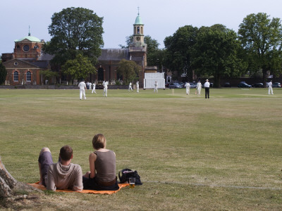 Cricket On Kew Green, Kew, London by Natalie Tepper Pricing Limited Edition Print image