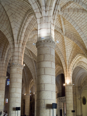 Interior Of The Basilica Menor, Santo Domingo - Built 1521 - 1540 by Natalie Tepper Pricing Limited Edition Print image