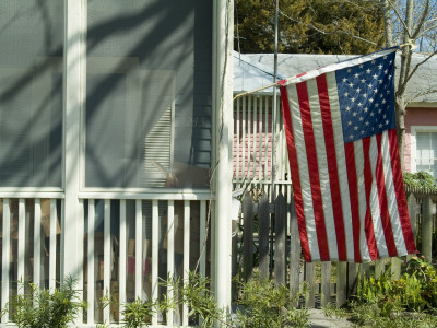 St Augustine, Florida - American Flag by Natalie Tepper Pricing Limited Edition Print image