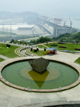 Visitors Centre, Three Gorges (Sanxia) Dam, Yangtze River, China by Natalie Tepper Pricing Limited Edition Print image