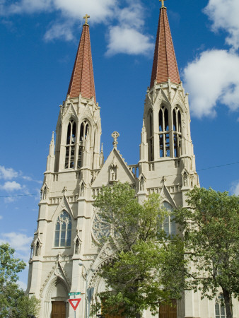 St Helena Cathedral (Copy Of Votivkirche In Vienna, Austria), Helena, Montana, Usa by Natalie Tepper Pricing Limited Edition Print image