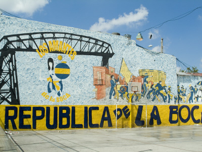 Football Mural, La Boca, Buenos Aires, Argentina by Natalie Tepper Pricing Limited Edition Print image