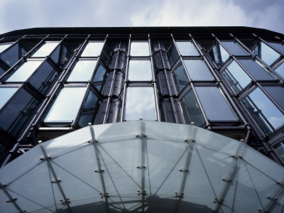 Bracken House, London, Entrance Canopy Glazing Detail, Architect: Hopkins And Partners by Peter Durant Pricing Limited Edition Print image