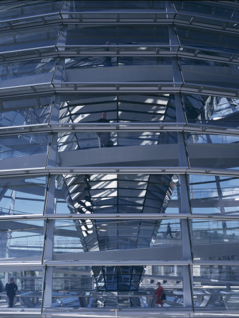 Reichstag, Platz Der Republik, Berlin, Germany - Dome From Exterior Looking Through To Interior by Richard Bryant Pricing Limited Edition Print image