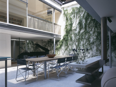 House With Opening Glass Roof, Clerkenwell Green, 1997, Main Living Space, Architect: Paxton Locher by Richard Bryant Pricing Limited Edition Print image